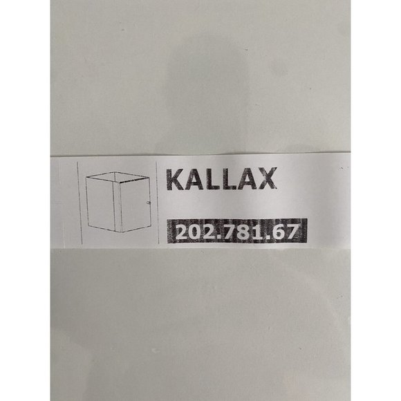 IKEA KALLAX WHITE INSERT WITH DOOR 33 X 33CM 13 X 13"  202.781.67 - Picture 4 of 6